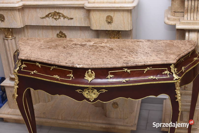 Konsola W Stylu Ludowika XV Marmurowy Blat Kraków sprzedam