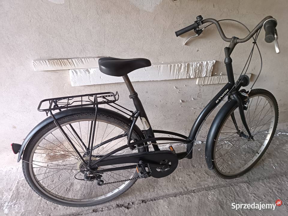 Wygodny rower BTwin Elops 300 Czarny Libiąż