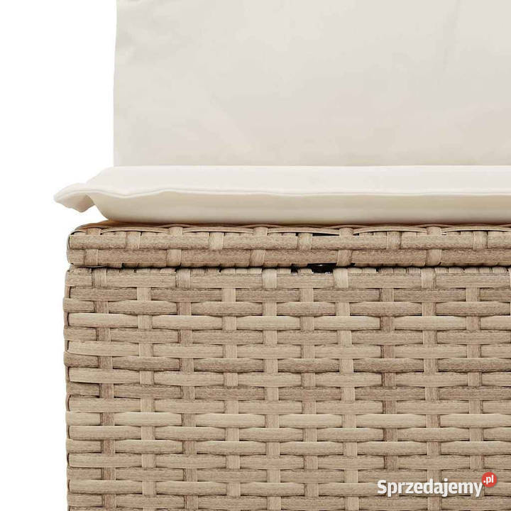 4cz sofa ogrodowa z poduszkami beżowy rattan PE Warszawa