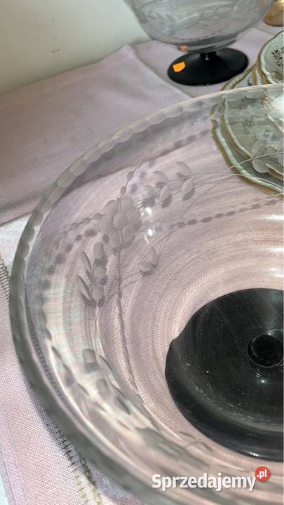 Patera miska ze szkła kryształowego Gdańsk