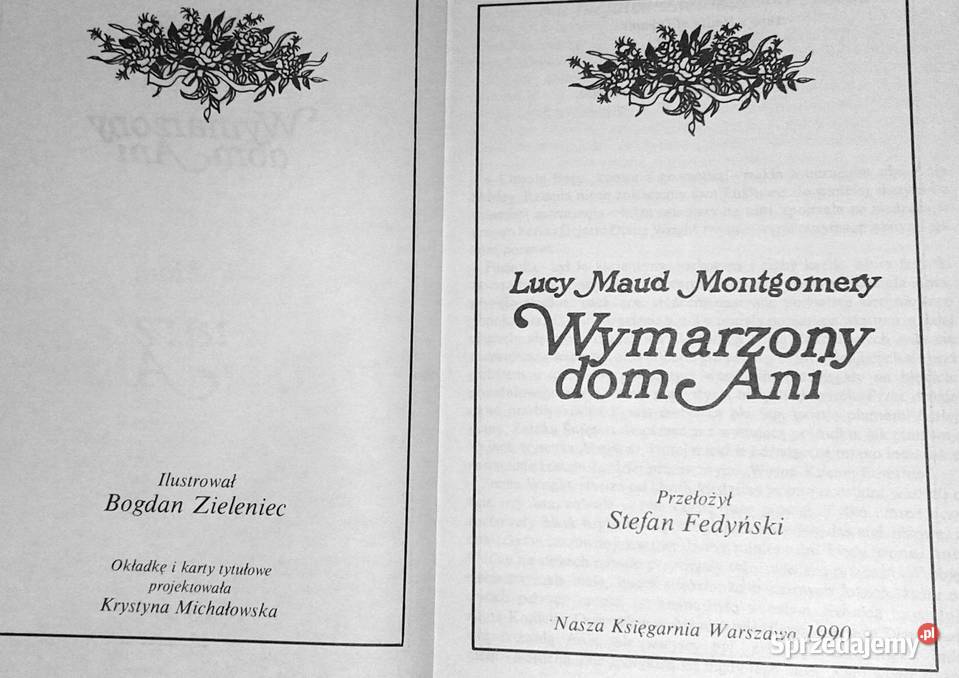 Wymarzony dom Ani Lucy Maud Montgomery Chełm sprzedam
