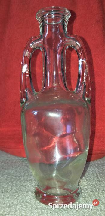 Szklana butelka w kształcie amfory na oliwę mazowieckie Warszawa