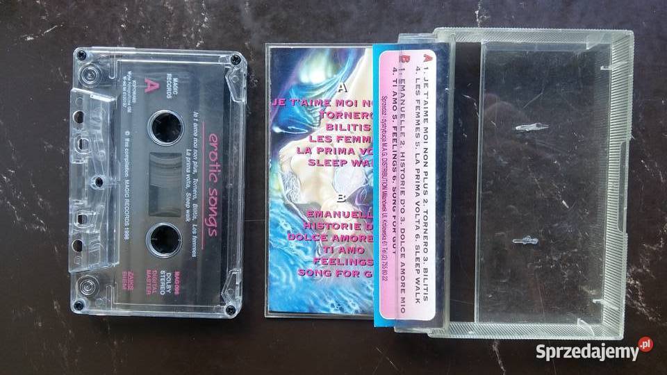 Kaseta magnetofonowa Erotic songs Wyd Magic kaseta Kultura i Rozrywka Siemiatycze