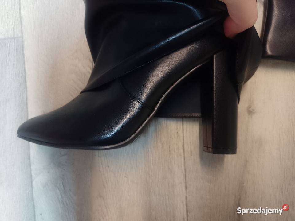 39 Ekskluzywne czarne Kozaki kowbojki wieczorowe Kraków sprzedam