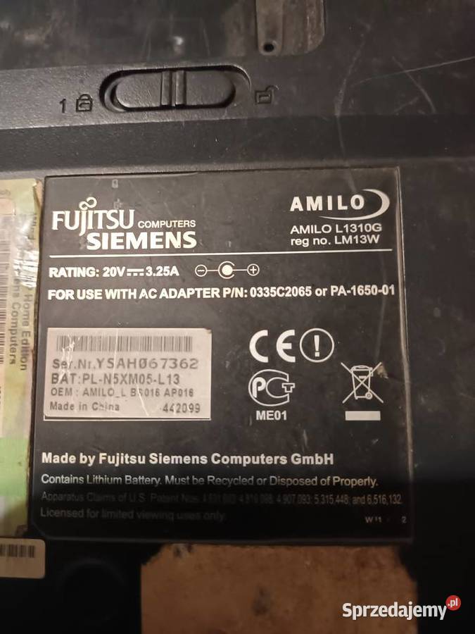 Fujitsu Siemens amilo L 1310G Kałęczew