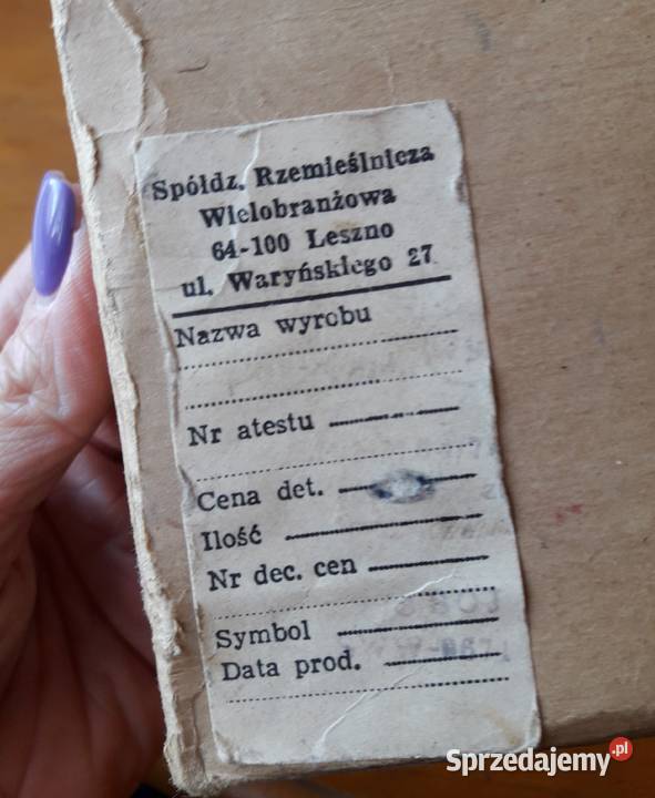 Cukiernica PRL lata 60 70 podstawki z miastem Gdynia