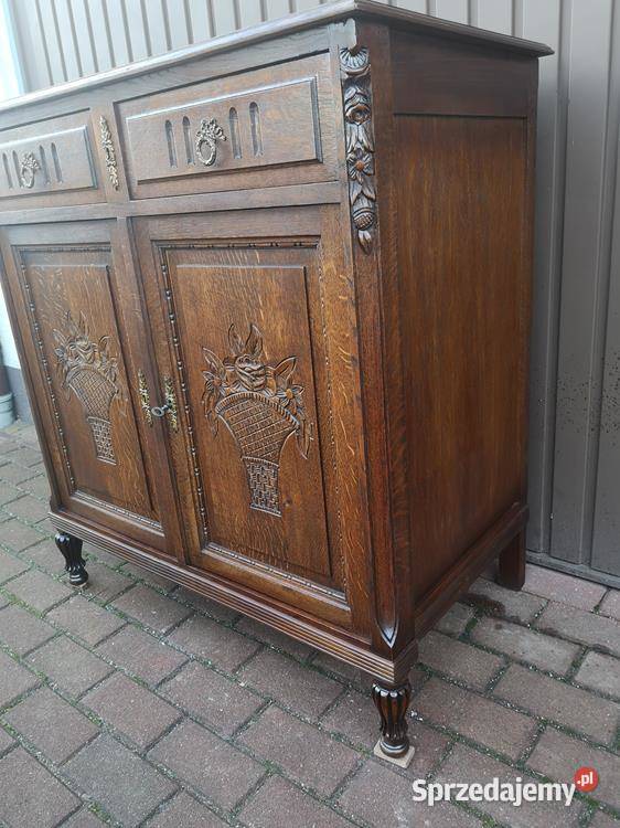 Komoda Pomocnik Szafka Dębowa Zgrabna Stara wielkopolskie Swarzędz