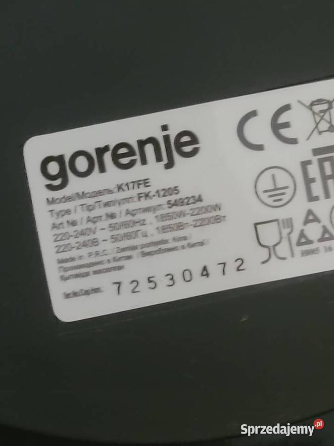 Czajnik elektryczny gorenje Jędrzejów