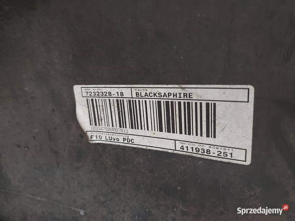 BMW F10 10r zderzak przód 7232328 osobowe Zderzaki świętokrzyskie Kielce