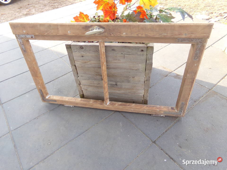 Stare okno rama okienna retro loft lustro Ełk