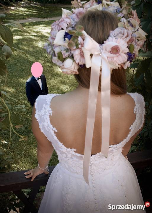 Przecudna suknia ślubna Agnes 11988 welon Gdynia