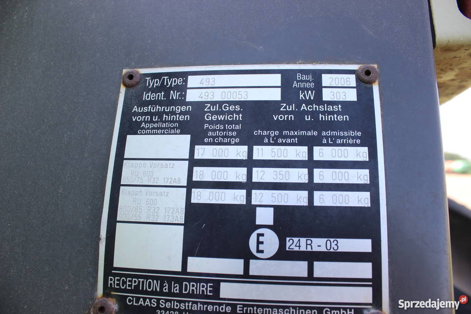 Claas Jaguar 850 Profistar dobrze wyposażony Sokoły