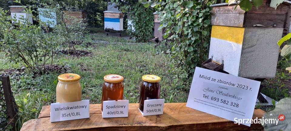 SPRZEDAM MIÓD Wielokwiatowy Spadziowy Gryczany Ełk