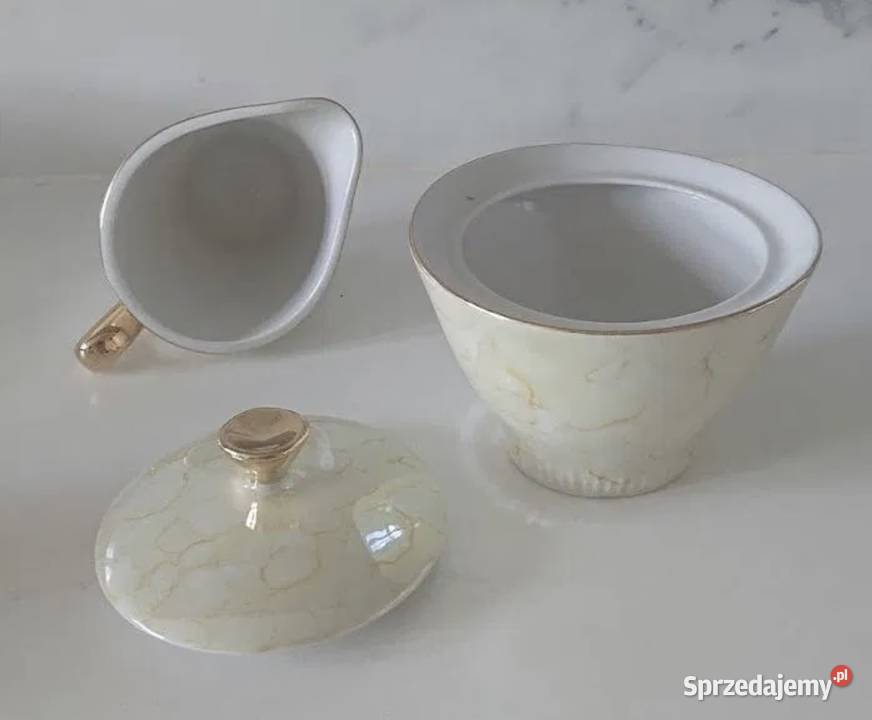 Serwis kawowy porcelana Włocławek z lat PRLu