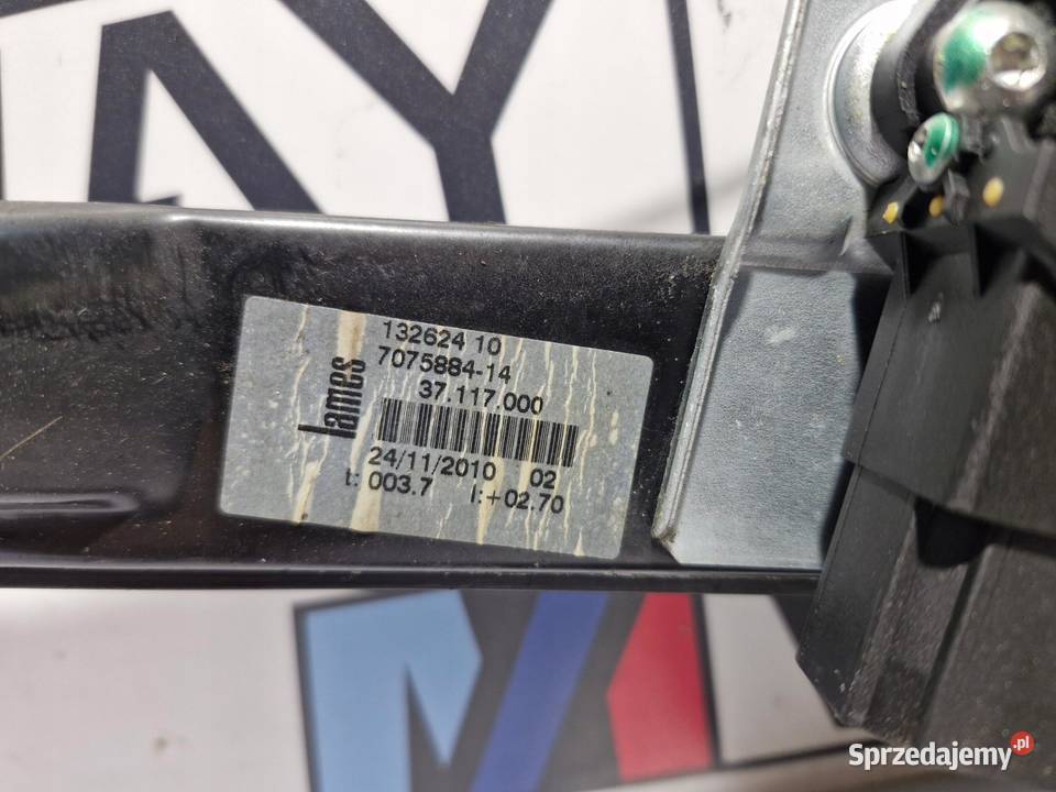 BMW E90 E91 MECHANIZM PODNOŚNIK SZYBY PRAWY TYŁ osobowe