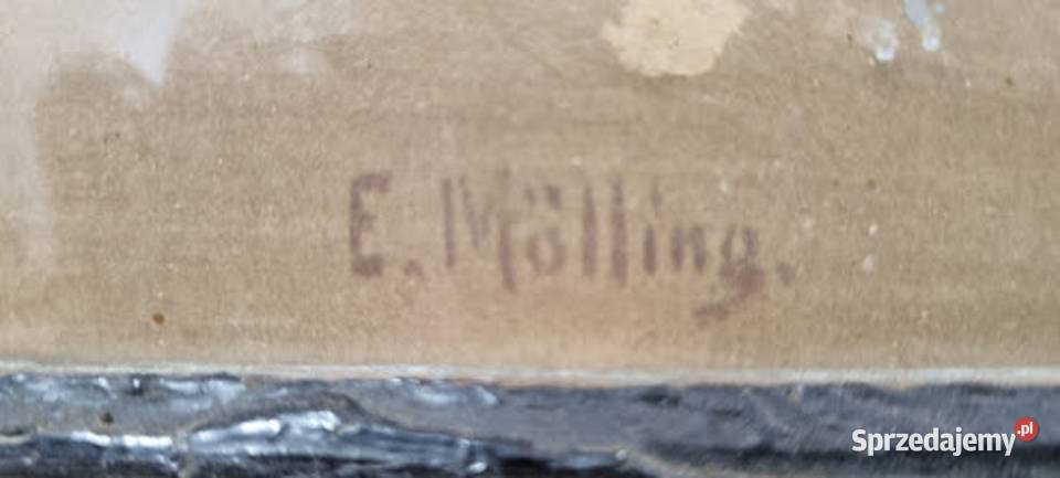 Stary obraz martwa natura E Mlling