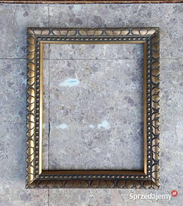 Stara rama ramka obrazu fotografii drewniana Tczew