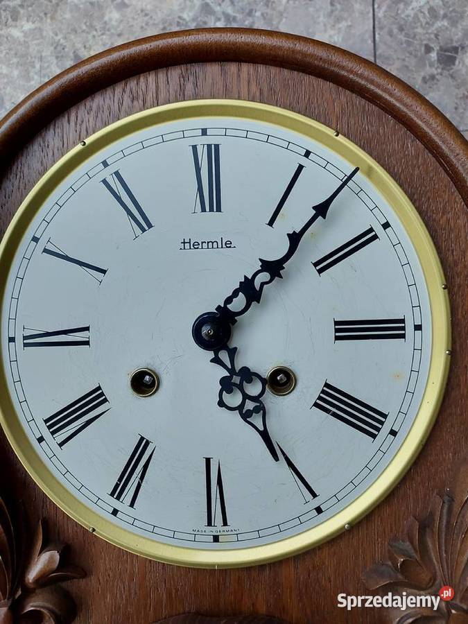 Zegar ścienny FHS Hermle 1984r ładny sprawny pomorskie
