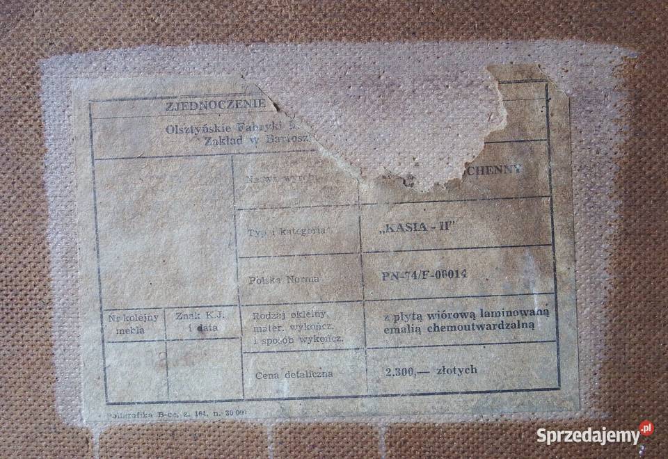 Kredens kuchenny z nadstawką żółty do renowacji sprzedam