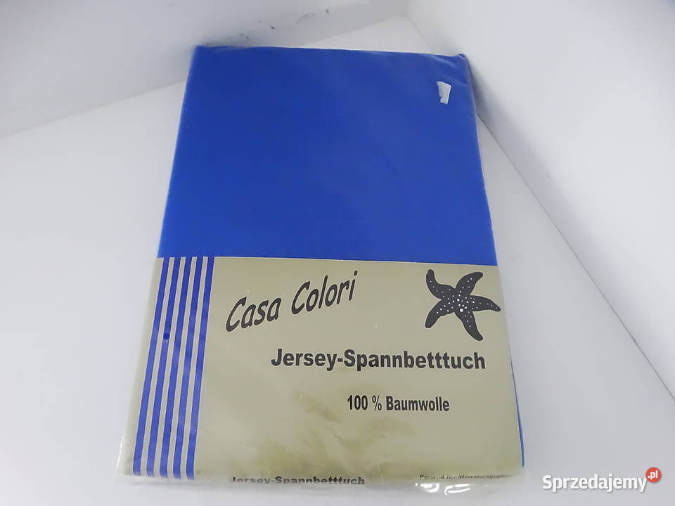 Prześcieradło jersey z gumką szafirowe rozmiar Biłgoraj