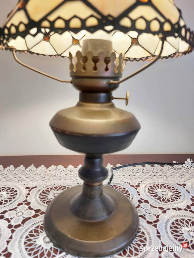 Zabytkowa lampa witrażowa sprzedam