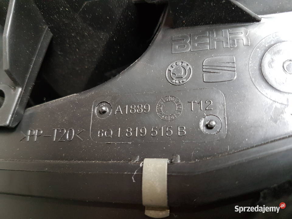 SKODA RAPID OBUDOWA NAGRZEWNICY FABIA 6Q1819515B osobowe Turek