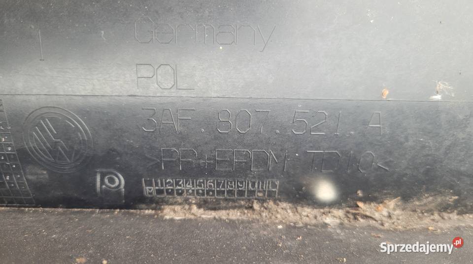 VW PASSAT B7 KOMBI SPOILER DOKŁADKA ZDERZAKA TYŁ