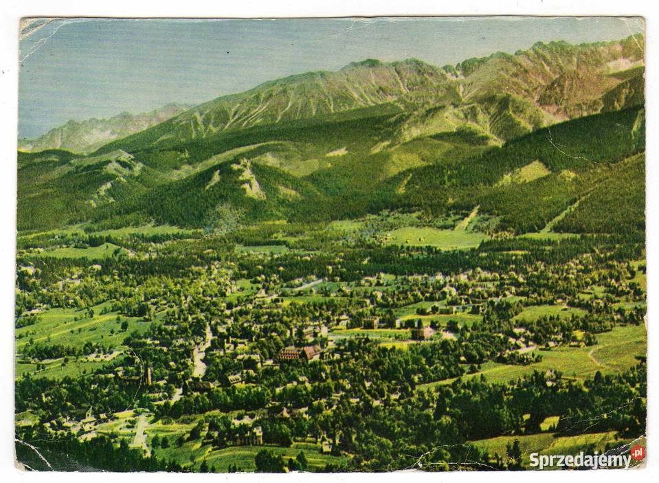 ZAKOPANE WIDOK Z GUBAŁÓWKI POCZTÓWKA Krynki