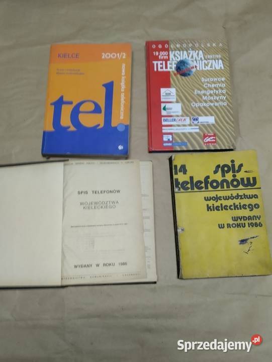 Stare książki telefoniczne świętokrzyskie