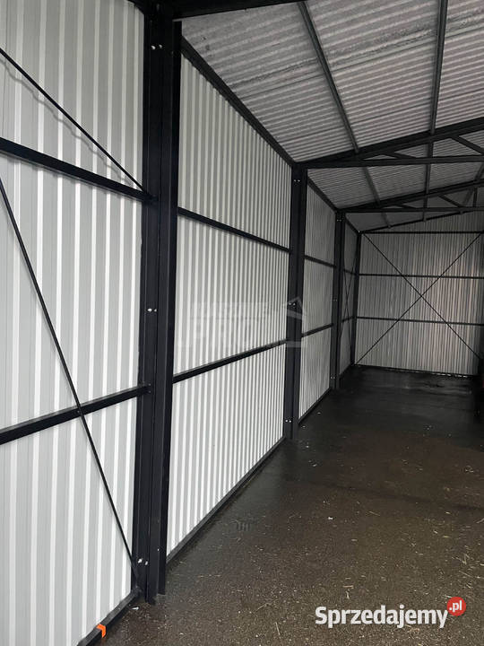 Hala Garaż 7x11 m brama dwuskrzydłowa drzwi samodzielny Braniewo