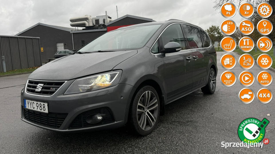 Seat Alhambra FRLine 4Drive 4x4 wersja full Alhambra pomorskie Gdańsk sprzedam