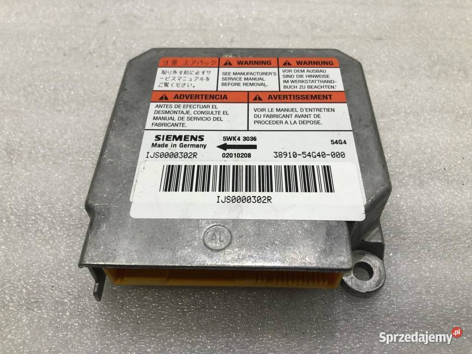 MODUŁ AIRBAG SUZUKI LIANA 3891054G40 0110 wielkopolskie sprzedam