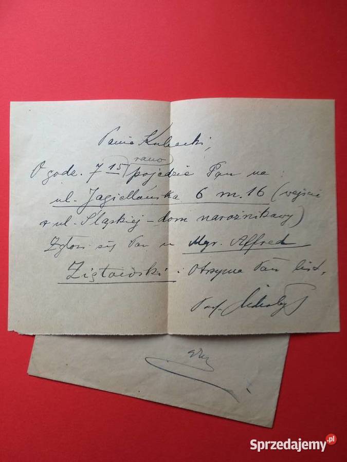 2523 List Profesorów Uczelni Szczecińskiej 1948 Szczecin