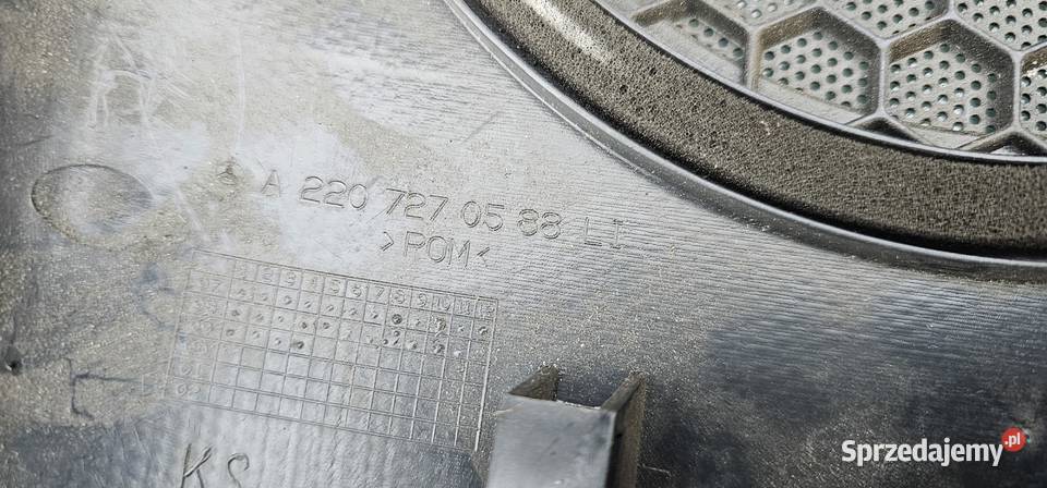 Maskownica głosnika lewy przód mercedes w220