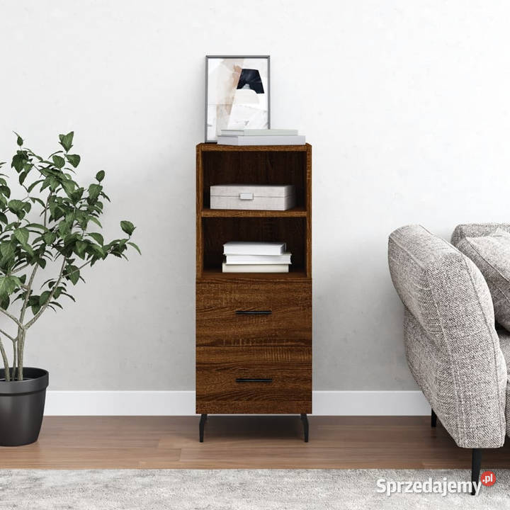 Szafka brązowy dąb 345x34x90 materiał