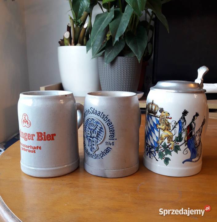 Stary kufel do piwa Niemcy ceramiczny 3
