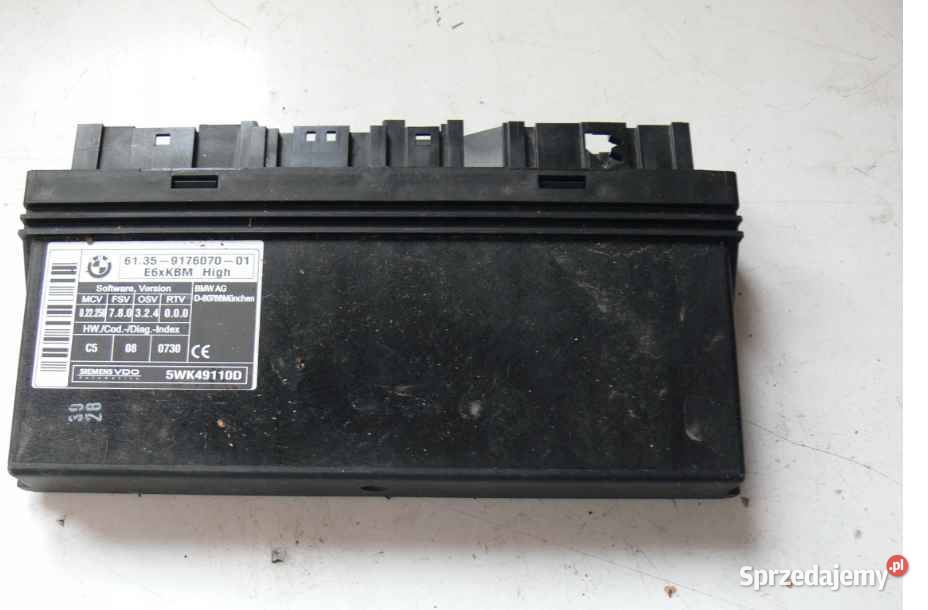 BMW 5 E60 modul komfortu 9176070 Komputery Wielkie Drogi