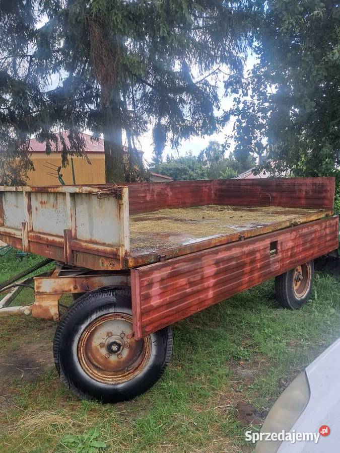 Przyczepa d47 nieuszkodzony Przyczepy rolnicze Klonownica Mała