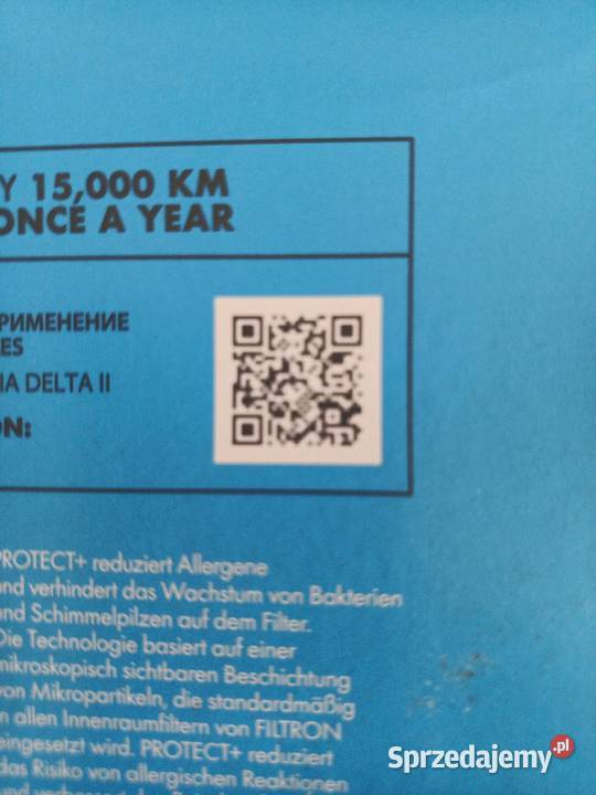 Filtron K 1103 Filtr wentylacja przestrzeni