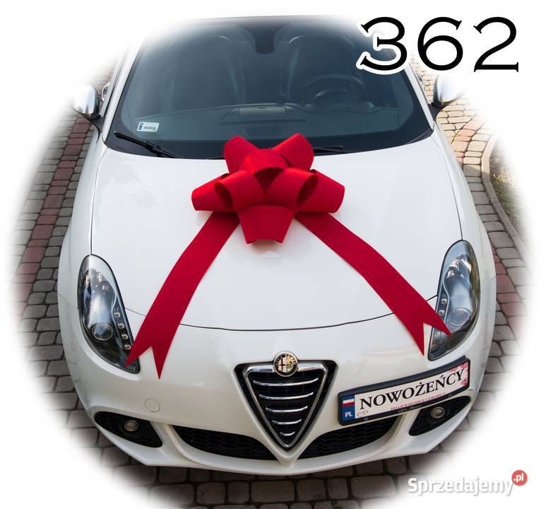 DUŻA KOKARDA na samochód prezentowa ozdabianie