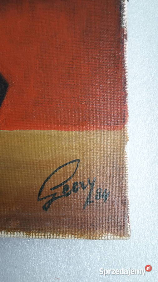 Obraz olejny belgijskiego malarza G Lecry Kwiaty Piła sprzedam