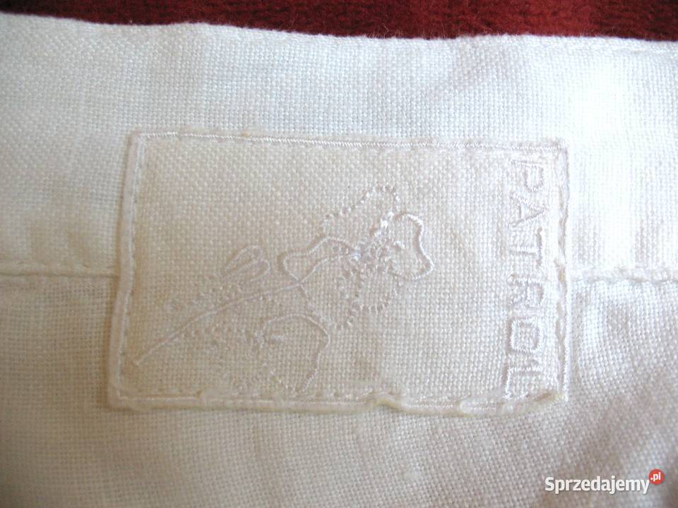 Spodnie damskie len 36 S biodra 96 Długie mazowieckie