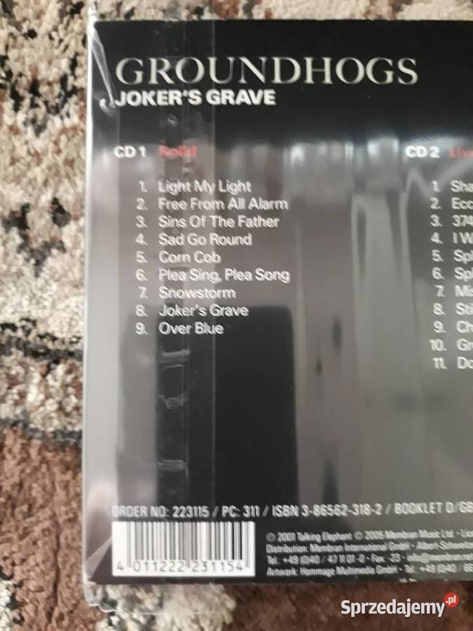GROUNDHOGS Jokers Grave 2 CD made in Germany Płyty i kasety Rzeszów