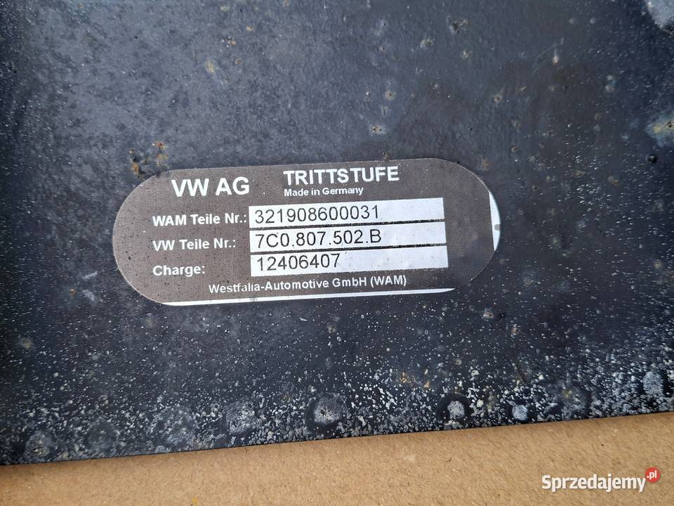 VW CRAFTER II 7C MAN TGE HAK HOLOWNICZY BELKA Bieleń