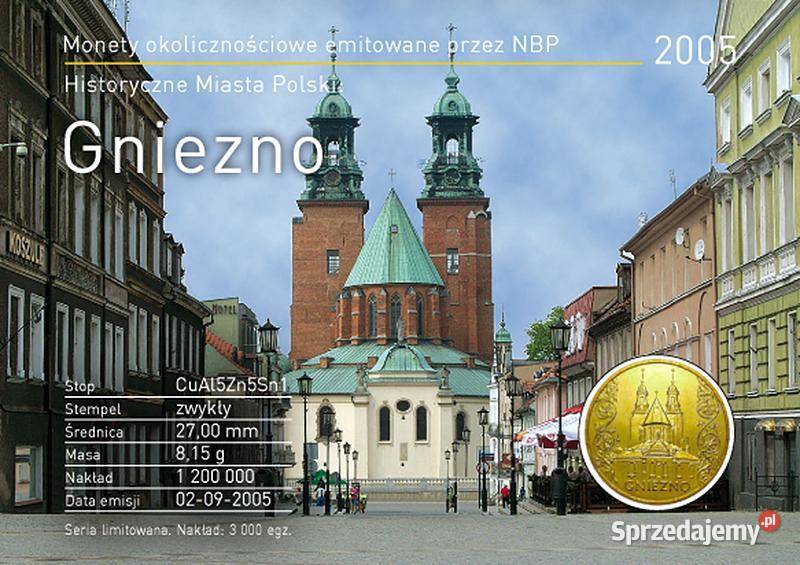 4 x Moneta 2 BLISTER Grunwald Kołobrzeg Gniezno śląskie Sosnowiec