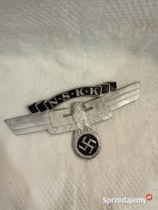 Stary metalowy emblemat orzeł NSKK Kraków sprzedam