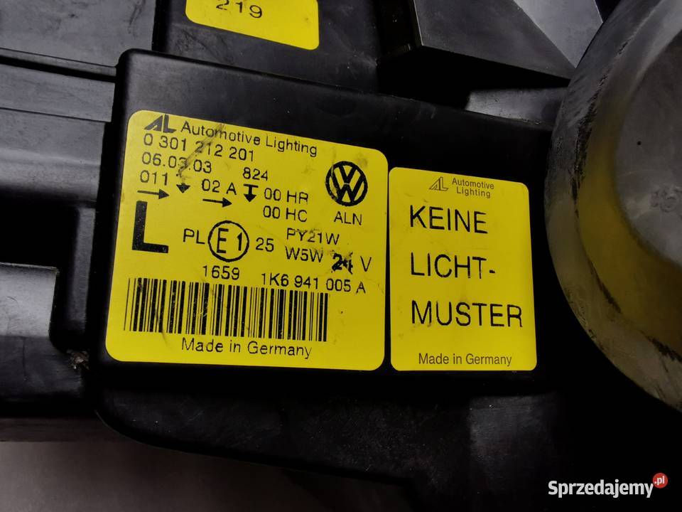 Lampa Lewy Przód Przednia Lewa VW Golf V Jetta Lewe Wyszków sprzedam