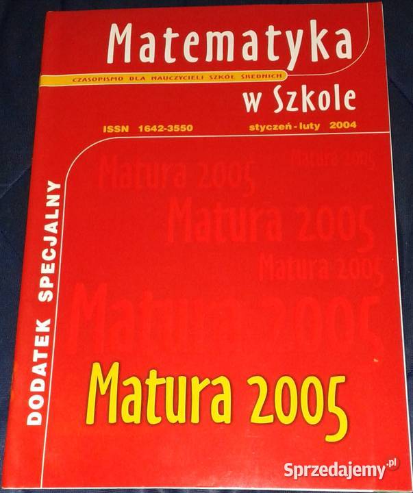 Matematyka w szkole 0102 2004 Matura 2005 red