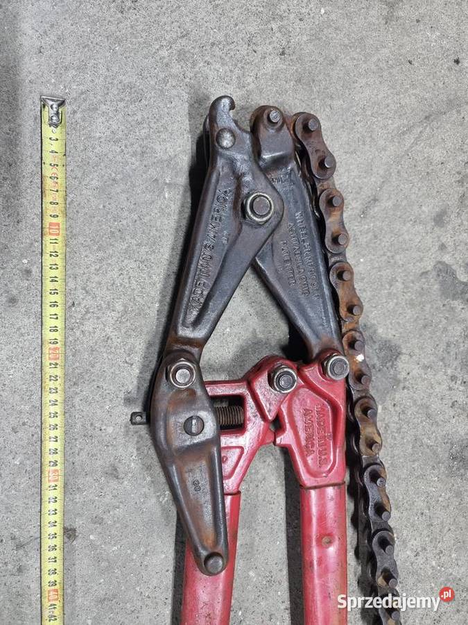 Nożyce do cięcia rur łańcuchowe masywne Lwówek
