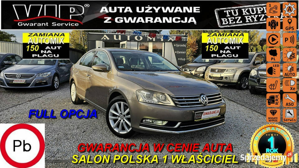 Volkswagen Passat SALON 1 WŁ !Automat *Benzyna *FULL wyposaż. / Gwarancja …